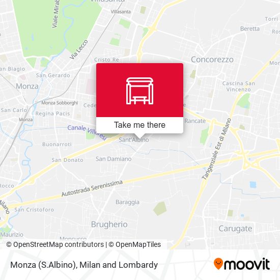 Monza (S.Albino) map