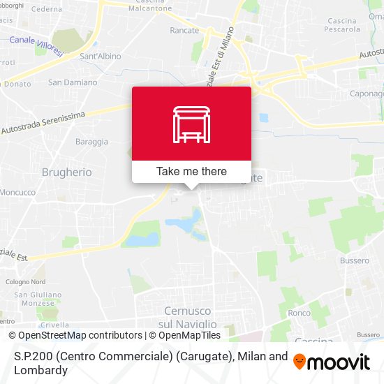 S.P.200 (Centro Commerciale) (Carugate) map