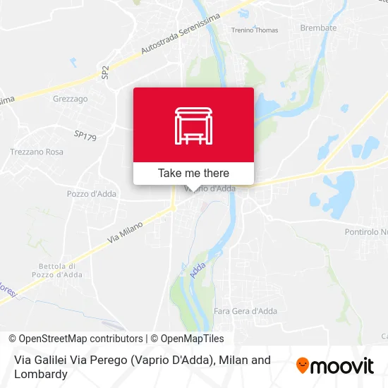 Galilei Street Perego Street (Vaprio D'Adda) map
