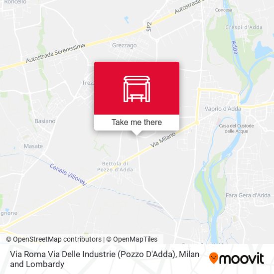 Via Roma Via Delle Industrie (Pozzo D'Adda) map