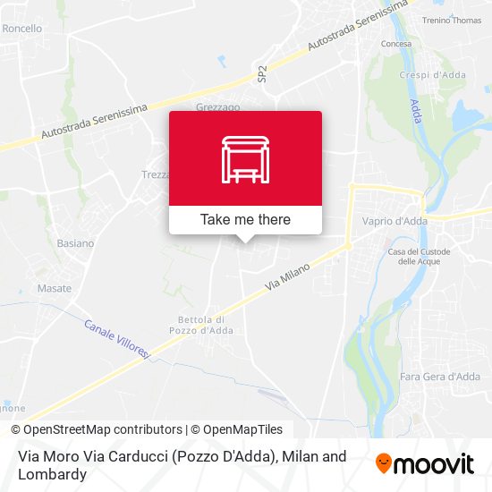 Via Moro Via Carducci (Pozzo D'Adda) map