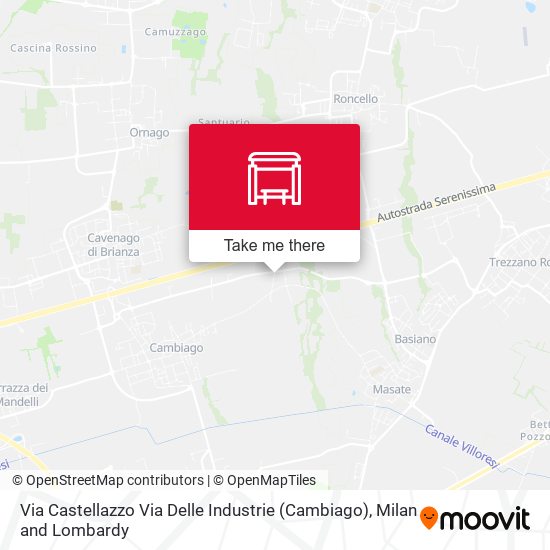 Via Castellazzo Via Delle Industrie (Cambiago) map