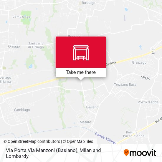 Via Porta Via Manzoni (Basiano) map