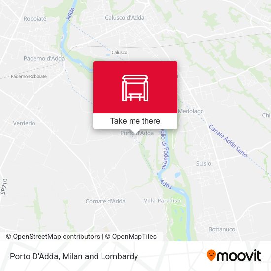 Porto D'Adda map