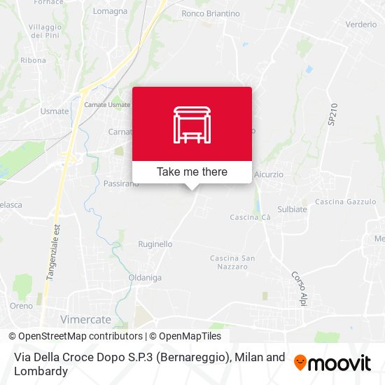 Via Della Croce Dopo S.P.3 (Bernareggio) map