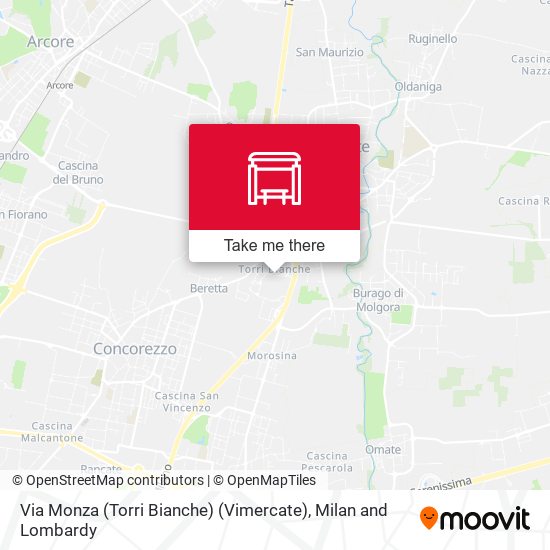 Via Monza (Torri Bianche) (Vimercate) map