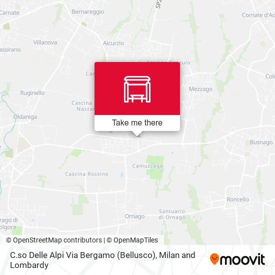 C.so Delle Alpi Via Bergamo (Bellusco) map