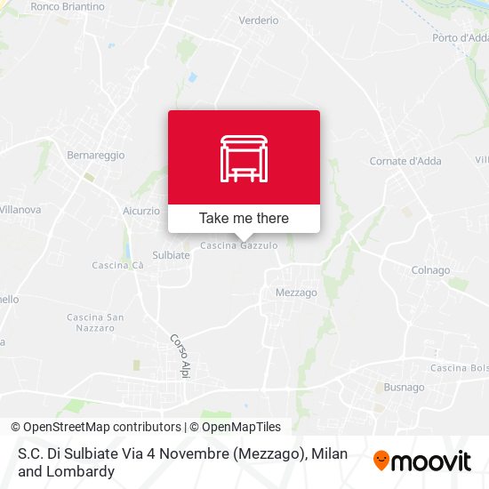 S.C. Di Sulbiate Via 4 Novembre (Mezzago) map