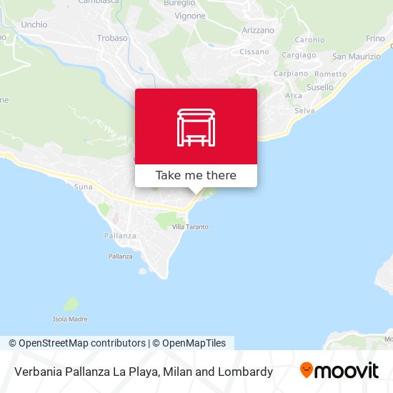 Verbania Pallanza La Playa map
