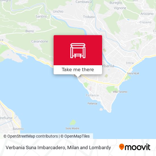 Verbania Suna Imbarcadero map