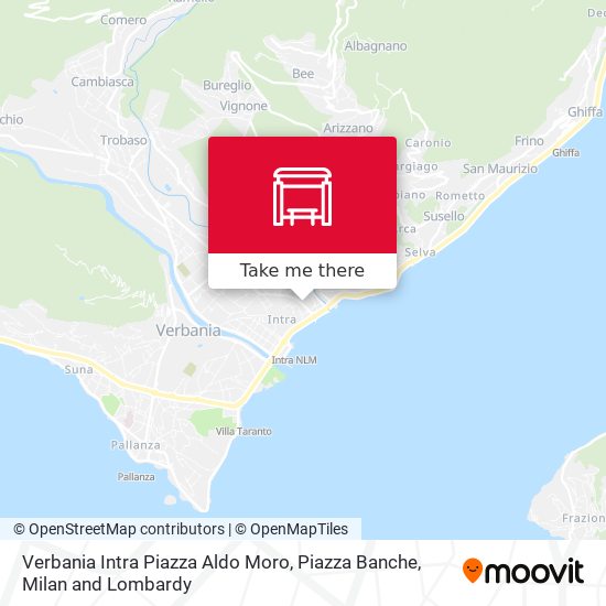 Verbania Intra Piazza Aldo Moro, Piazza Banche map