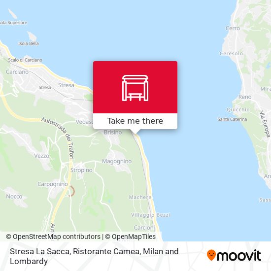 Stresa La Sacca, Ristorante Camea map