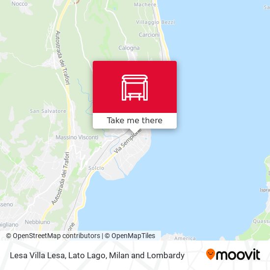 Lesa Villa Lesa, Lato Lago map