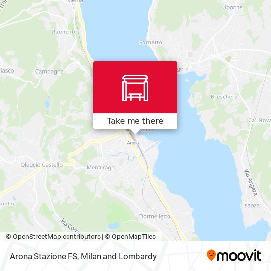 Arona Stazione FS map