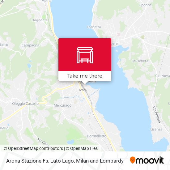 Arona Stazione Fs, Lato Lago map