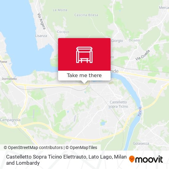 Castelletto Sopra Ticino Elettrauto, Lato Lago map