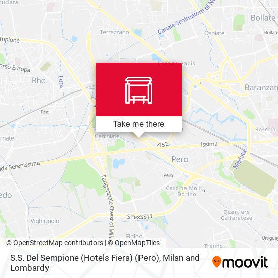 S.S. Del Sempione (Hotels Fiera) (Pero) map