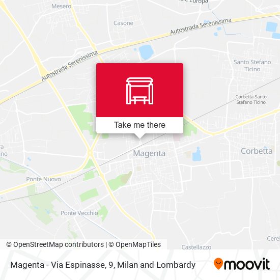 Magenta - Via Espinasse, 9 map