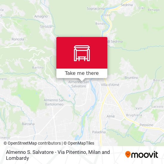 Almenno S. Salvatore - Via Pitentino map