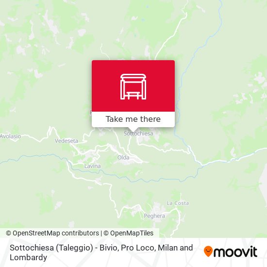 Sottochiesa (Taleggio) - Bivio, Pro Loco map