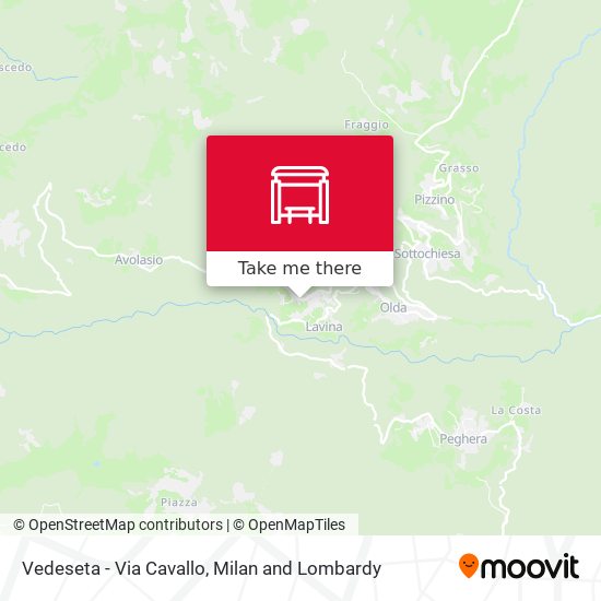 Vedeseta - Via Cavallo map