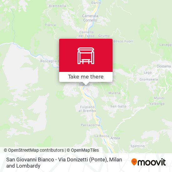 San Giovanni Bianco - Via Donizetti (Ponte) map