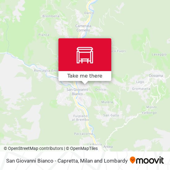 San Giovanni Bianco - Capretta map