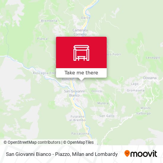 San Giovanni Bianco - Piazzo map