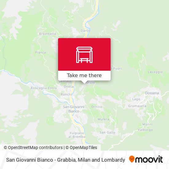 San Giovanni Bianco - Grabbia map