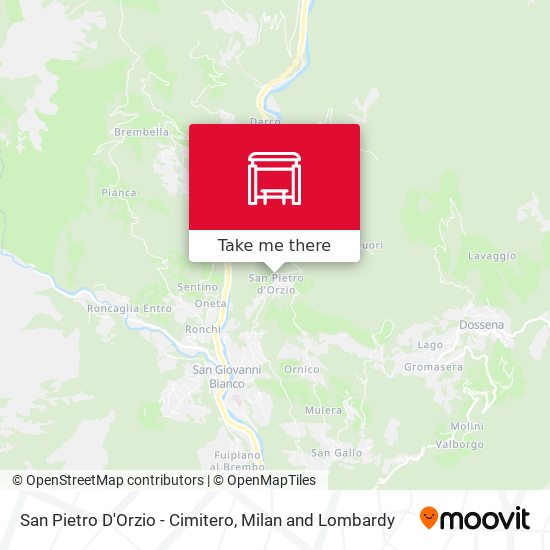 San Pietro D'Orzio - Cimitero map