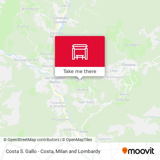 Costa S. Gallo - Costa map