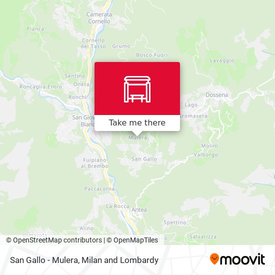 San Gallo - Mulera map