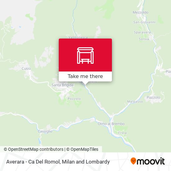 Averara - Ca Del Romol map