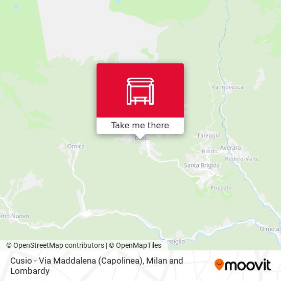 Cusio - Via Maddalena (Capolinea) map