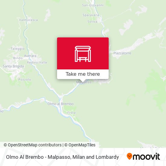 Olmo Al Brembo - Malpasso map