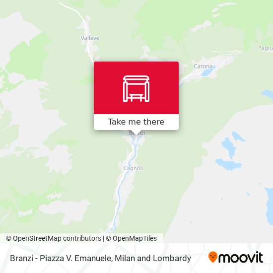 Branzi - Piazza V. Emanuele map