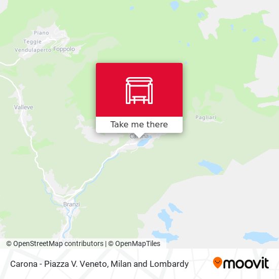 Carona - Piazza V. Veneto map