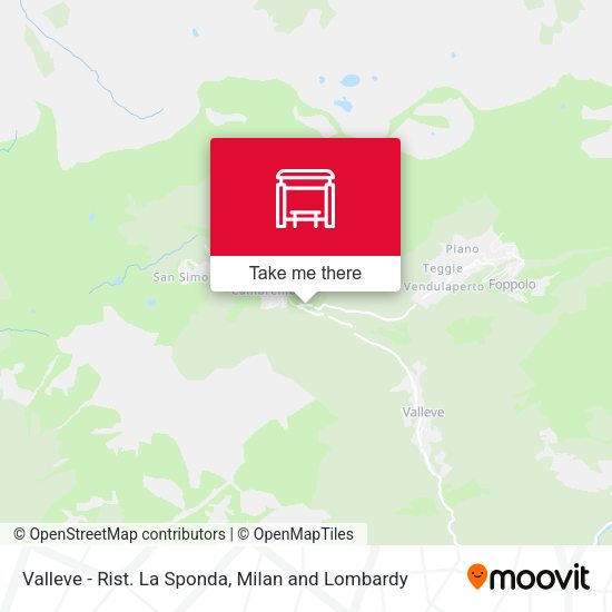 Valleve - Rist. La Sponda map