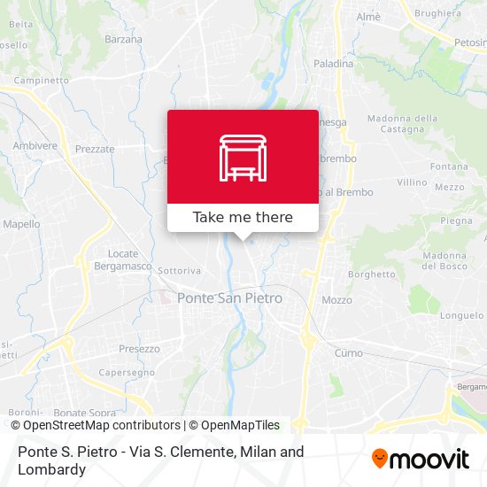 Ponte S. Pietro - Via S. Clemente map