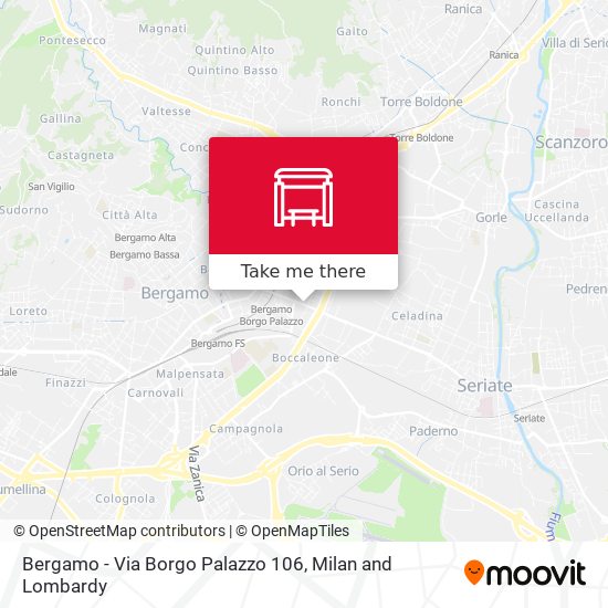 Bergamo - Via Borgo Palazzo 106 map