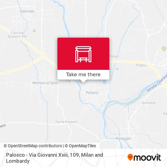 Palosco - Via Giovanni Xxiii, 109 map