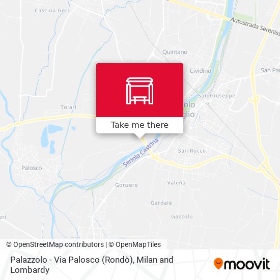 Palazzolo - Via Palosco (Rondò) map