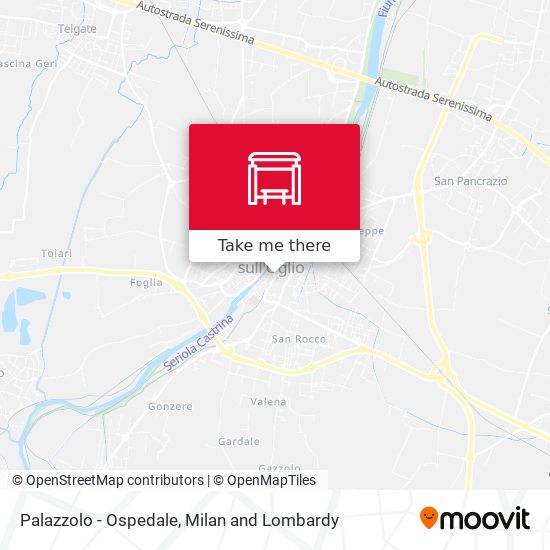 Palazzolo - Ospedale map