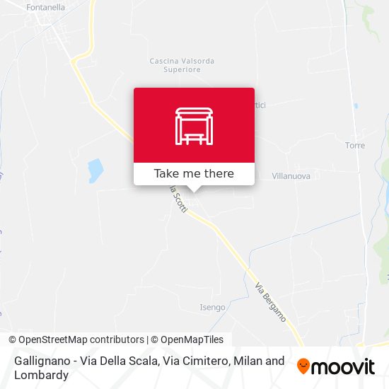 Gallignano - Via Della Scala, Via Cimitero map
