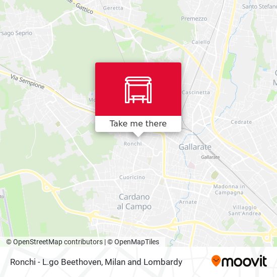 Ronchi - L.go Beethoven map