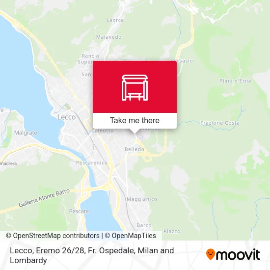 Lecco, Eremo 26 / 28, Fr. Ospedale map