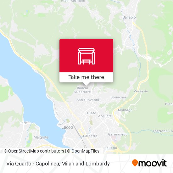 Via Quarto - Capolinea map