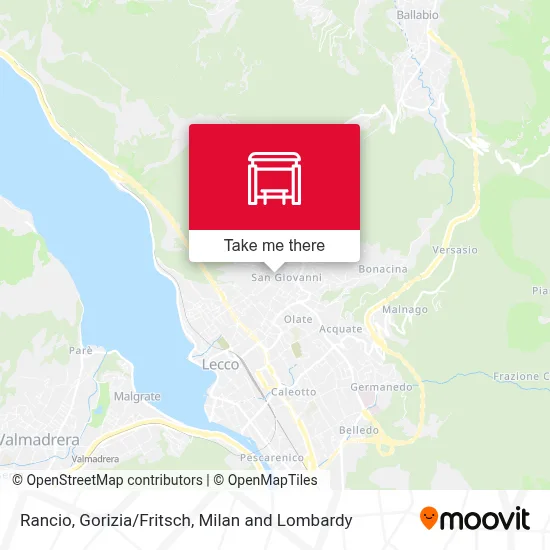Rancio, Gorizia/Fritsch map