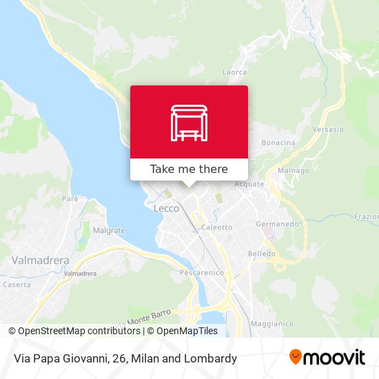 Via Papa Giovanni, 26 map