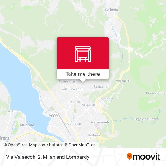 Via Valsecchi 2 map